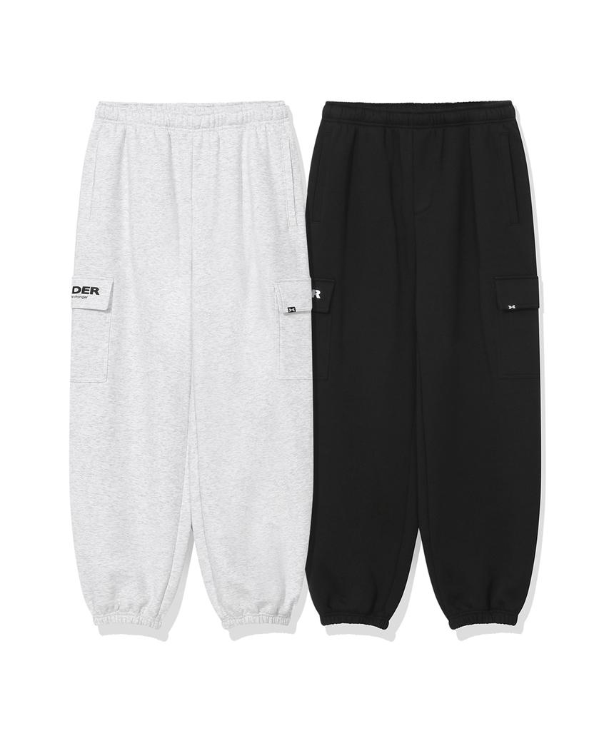 Hadeo Tech Fleece Cargo Jogger Pants (Black)