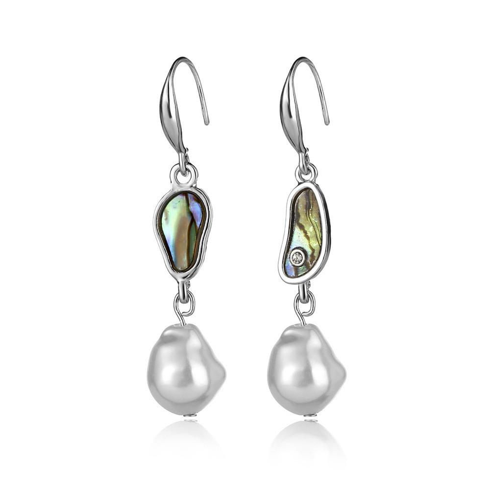 Fashionable Alloy Teardrop Earrings With Electroplated Finish For Special Occasions