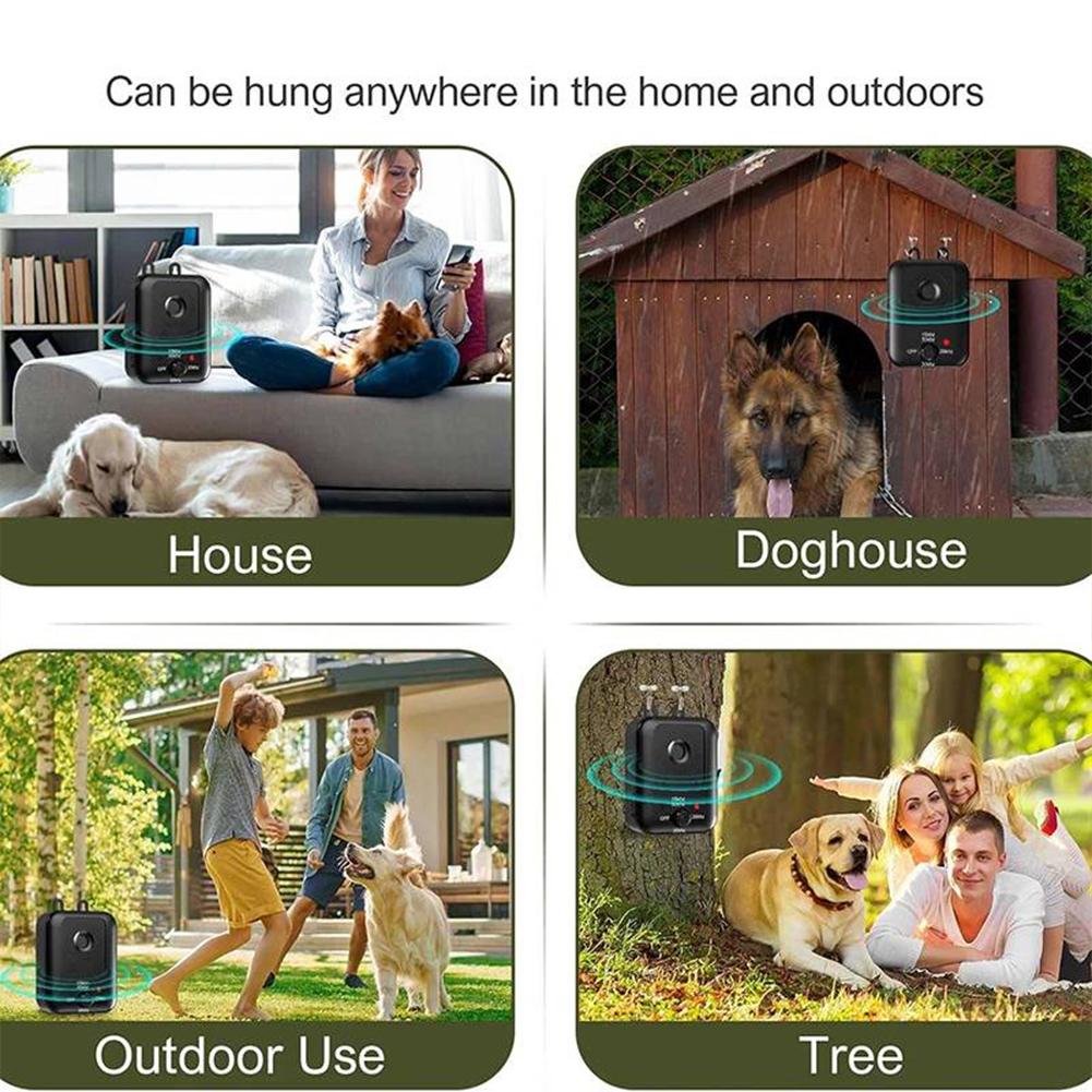 Anti Barking Devices with 3 Modes Auto Barking Control Devices 50FT Range Ultrasonic Dog Bark Deterrent Device for All Dog Sizes
