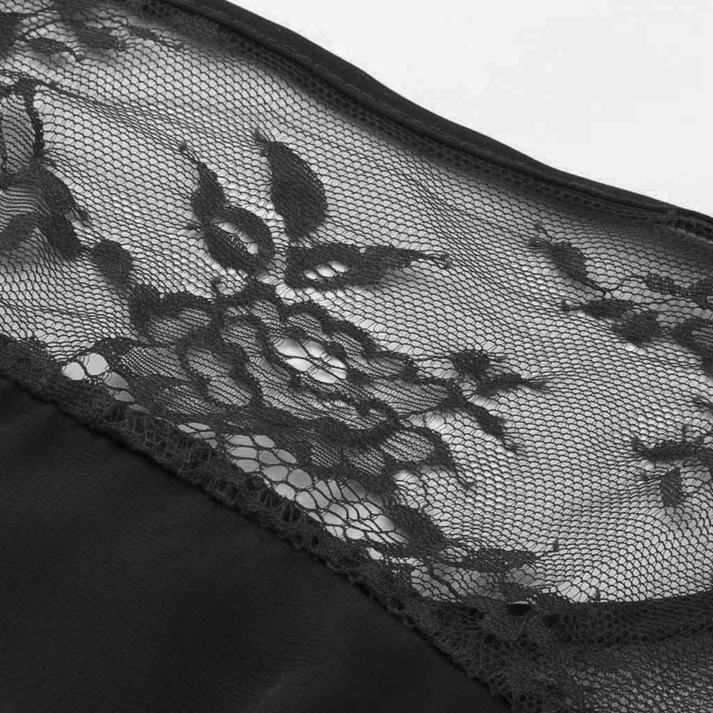 Femei Nouă Modă Suprapunere Șifon Mânecă Trei Sferturi Rochie Dantelă Oversize S-5XL