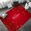 Merry Christmas Floor Mat Bedroom Living Room Flannel Door Mat Non-Slip Home Decor