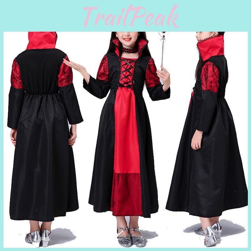 Soft And Comfortable Witch Cosplay Costume For Girls Halloween And Role Play