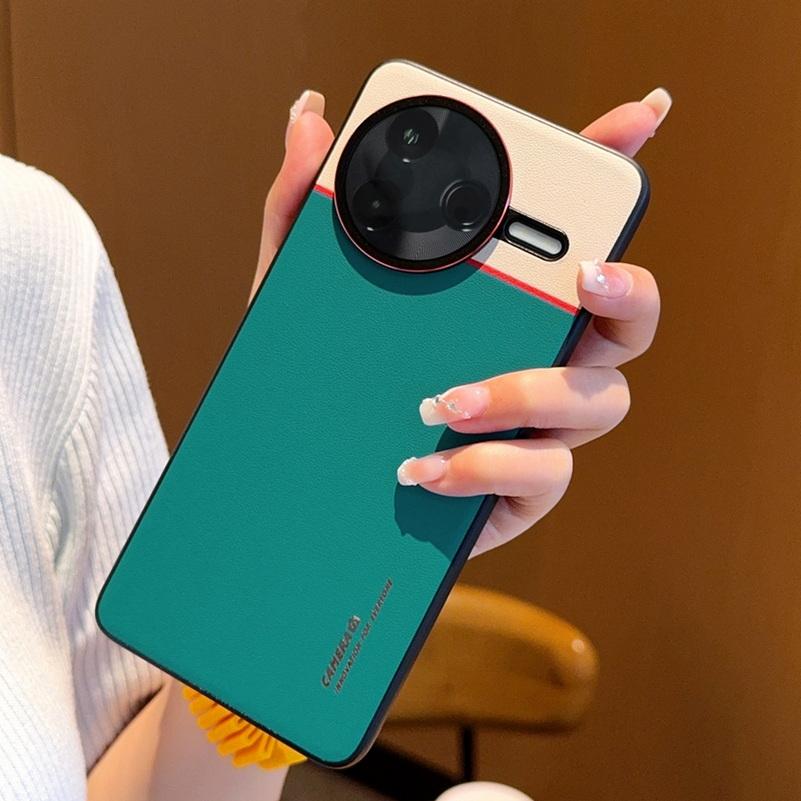 Double Pigment Leather Lens Raised Protective Lens Phone Case For Poco F7 Ultra POCO F7 Pro Camera Protection Cover