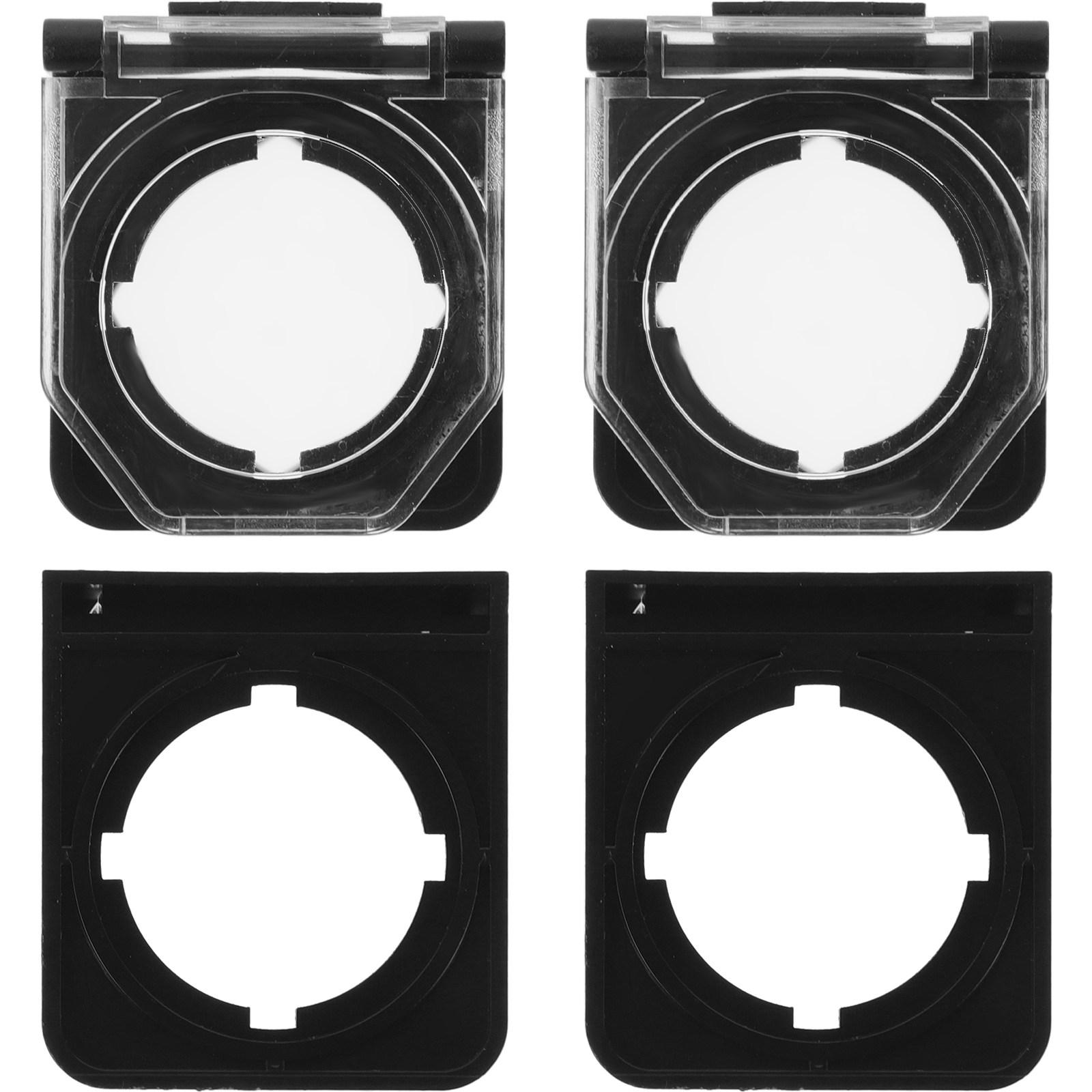 

4Pcs Button Protector Cover Plastic Dust Guard for Emergency Stop Push Button Cover Simple Installation Wide Application Use other