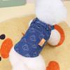 Pet Couple Clothing Denim Small Dog Dog Clothing Traction Skirt Spring Autumn Summer