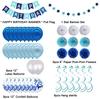 Blue Theme Party Birthday Arrangement, Adult Children'S Party Decoration Birthday Balloon Set