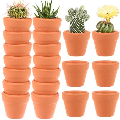 20 Pcs Mini Ton Pflanzer 1,2 Zoll Terrakotta Töpfe Kleine Anlage Und Blume Töpfe