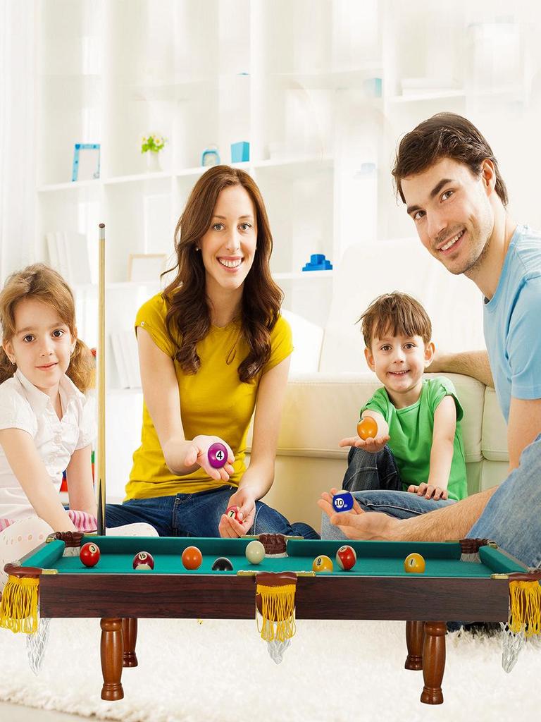 Portable Indoor Children's Pool Table - Parent-Child Educational Fun Game for Home Use