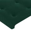 Tête de lit - Maison Exclusive - Velours vert foncé - 80x5x118/128 cm - Hauteur réglable