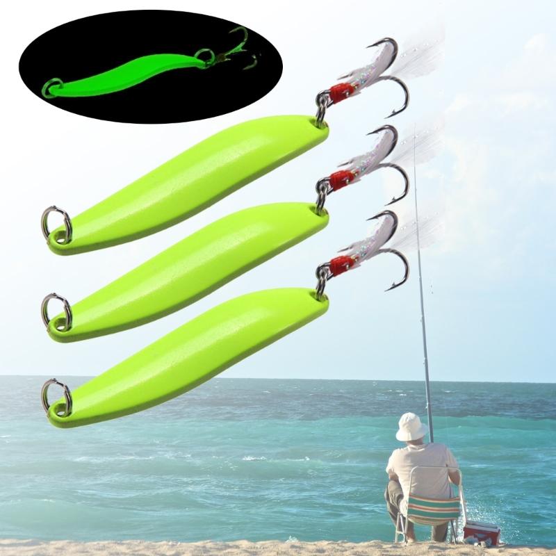 3 szt. Tonąca Metalowa Lśniąca Przynęta Łyżka Błystka Sztuczne Twarde Przynęty Wirnik Twarda Przynęta Wędkarska Błystki z Haczykiem