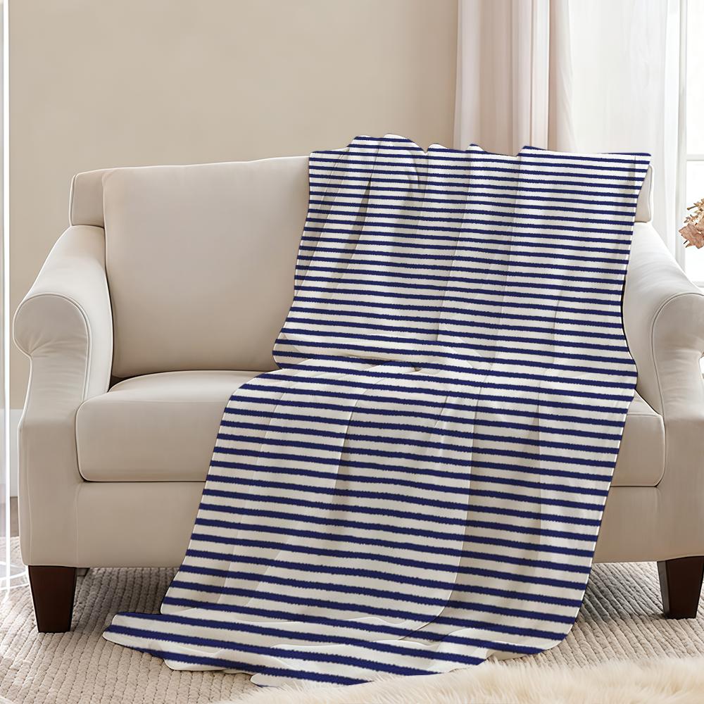 Blanket Horizontal Throw Super Stripes Irregular Cosy Plush Living Room Sofa Couch Childish Birthday Gifts