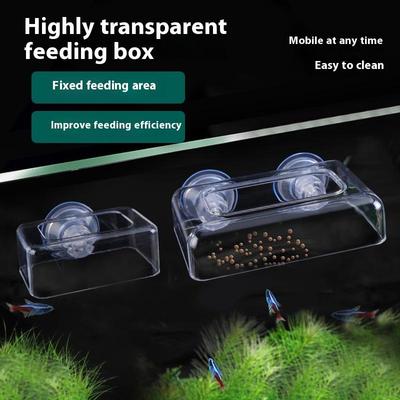 Aquarium Futterspender mit starken Saugnäpfen Fischaquarium Futterspender Aquarium Futterring Fischaquarium Station Schwimmendes Futtertablett Futterspender