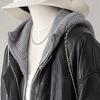 Sibaoshe Women's Faux Two-Piece Hooded Down Jacket