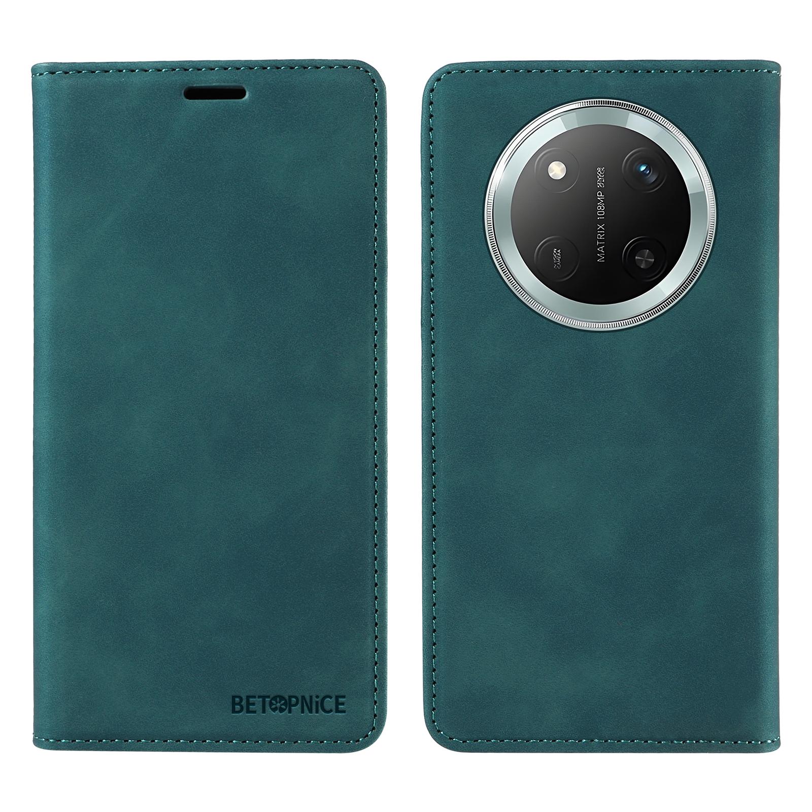 

Чохол-гаманець BETOPNICE 003 для Honor Magic7 Lite 5G/X9c 5G/X60 Pro 5G Шкіряний чохол з підставкою Green