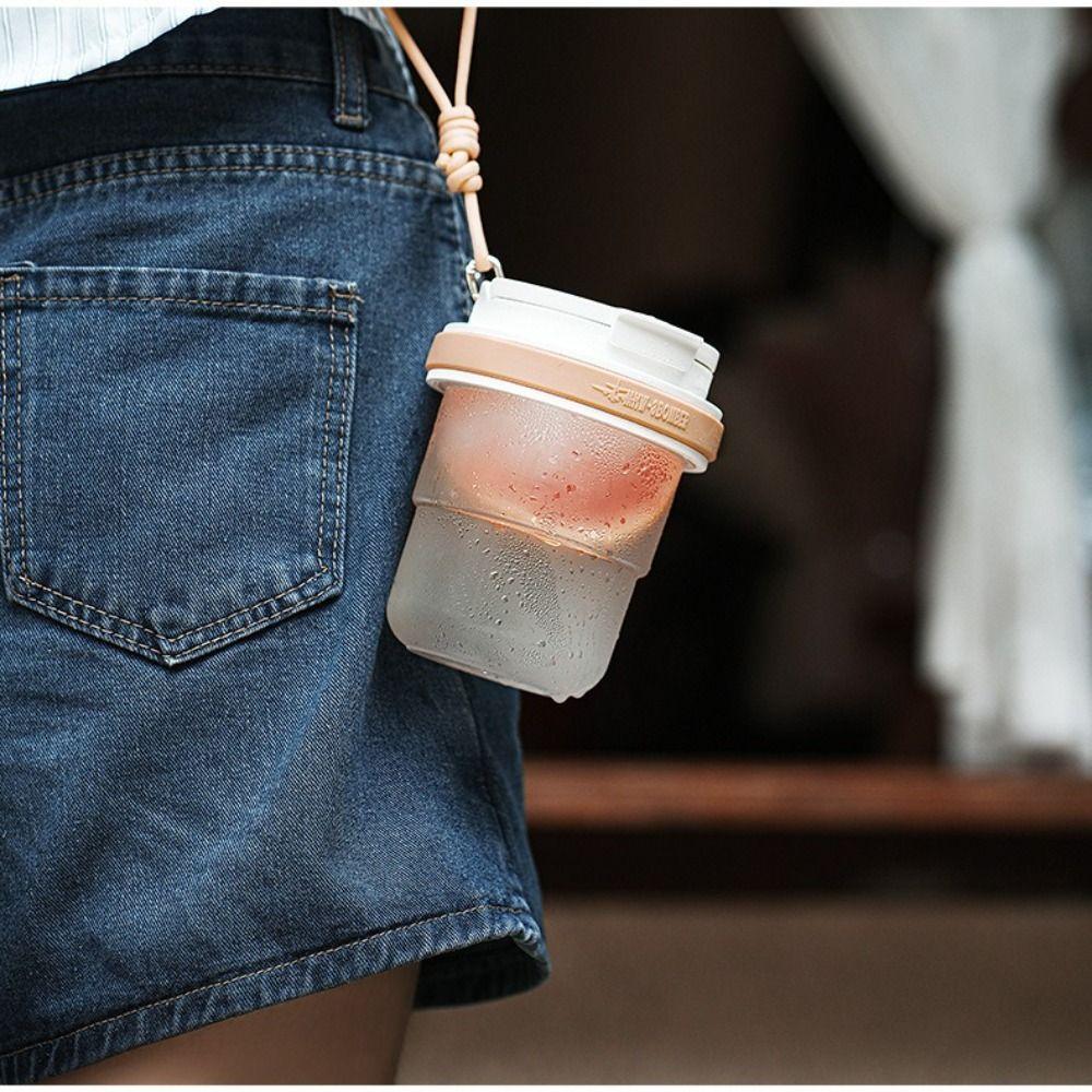 530ml Cold Brew Cup Airtight Lid Leakproof Teacup Drink Mug Coffee Cup  Outdoor Use