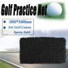 Golf Practice Net Heavy Duty Impact Netting 3m x 3m Rope Border on all 4 sides Black 30x30mm
