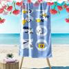 Moomin Art Print Beach Towel, Large Soft Quick Dry Towel for Beach Camping Swimming