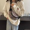 Fashion Leopard Print Camouflage Breast Bag Messenger Bag Women's Dumpling Bag Couple Fanny Bag Men's High-end Shoulder Bag