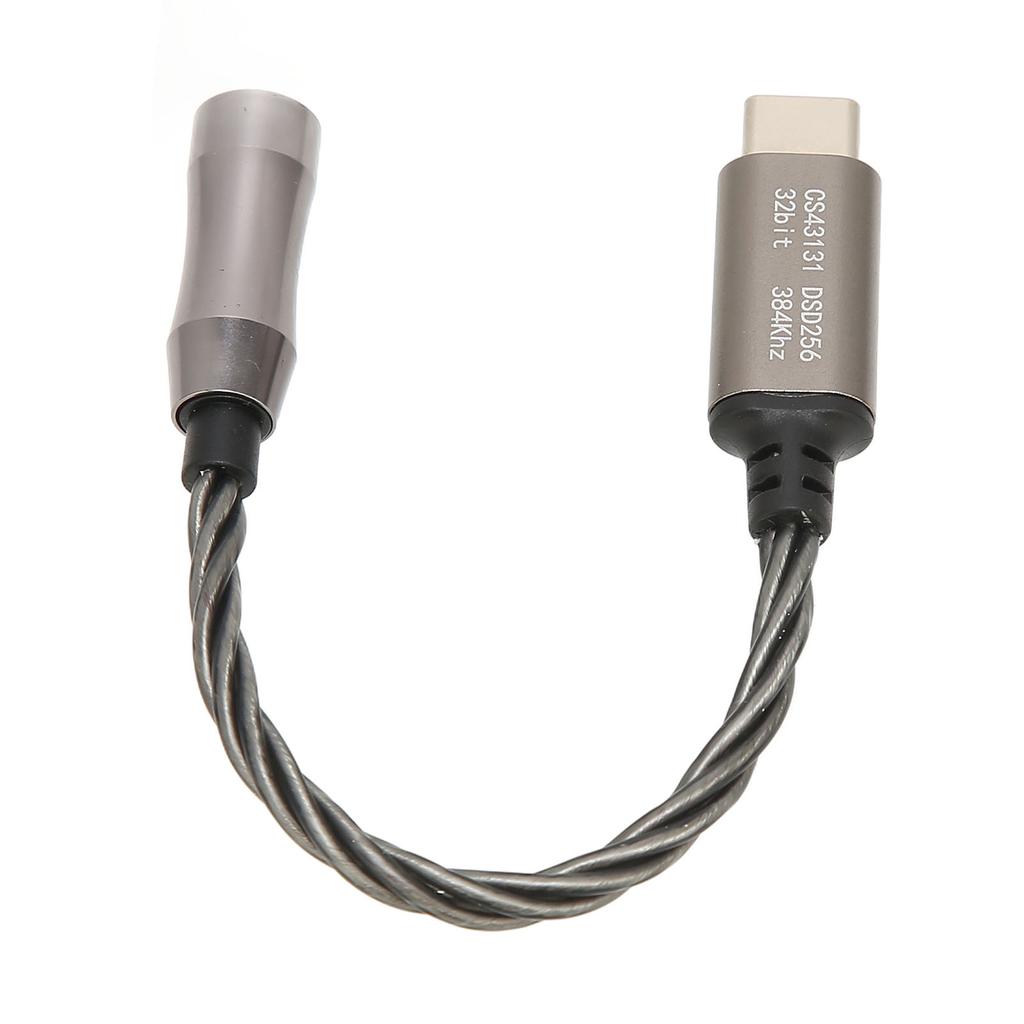 Type C To 3.5mm Headphone Amplifier 15cm 5.9in 120dB Headphone Amplifier for Android PC