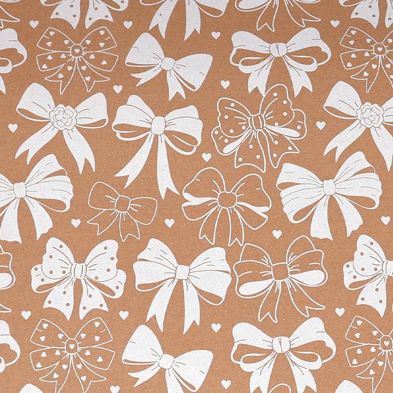 1roll Large Roll Christmas Wrapping Paper -Vintage Brown, Ruffled Edge Elegant Gift Wrap for Wedding & Christmas, Smooth Texture