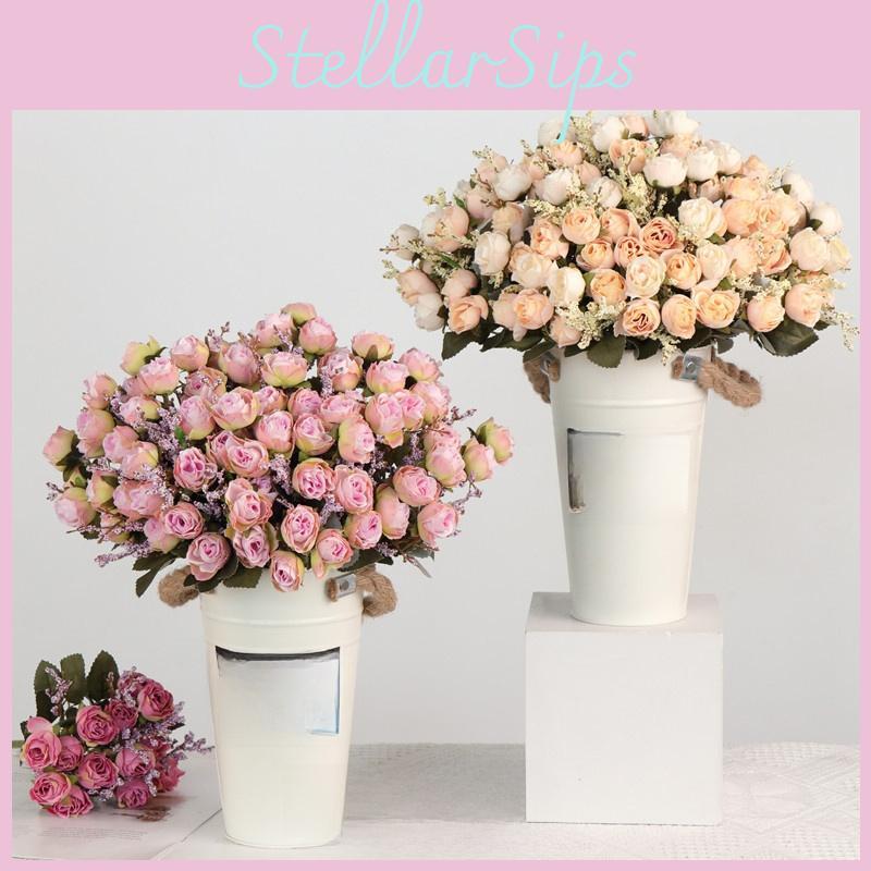 Flower Fabric Rose For Living Room Outdoor Wedding Event Fashion Decoration