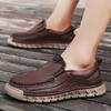 Men Handmade Genuine Leather Loafers Casual Comfortable High Quality Retro Business Shoes Spring and Autumn Men's Dress Shoes