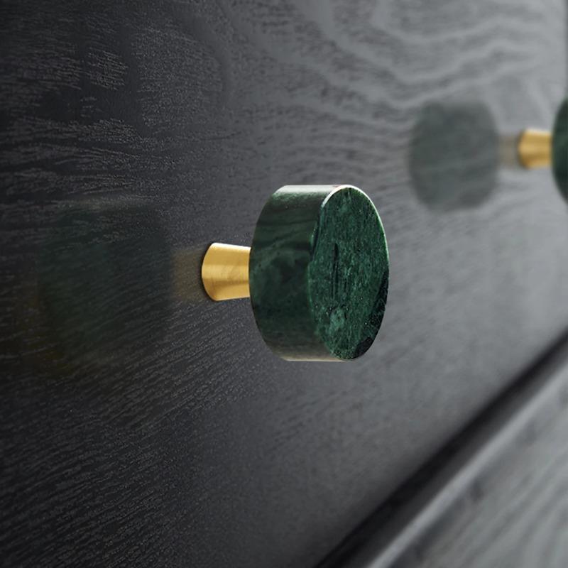Marmor Messing Möbelgriffe Modern Weiß Grün Runde Knöpfe Schrank Kleiderschrank Kommode Schublade Schrankknöpfe Küche
