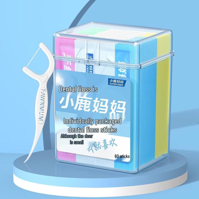 Fawnmum Individually Wrapped Ultra-Fine Dental Floss Sticks