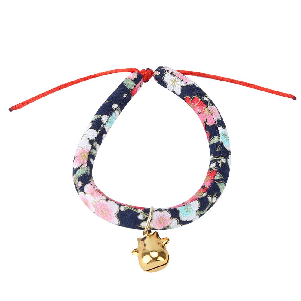 2 Stück Verstellbares Hunde Katzen Halsband Bedrucktes Halsband mit Glocke für Welpen Kätzchen Haustier Katze ZubehörS