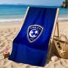 Blue Football Team Beach Towel, Microfiber Beach Towel, Perfect For Pool, Beach, Travel, Home Decor Beach Party Fan Gifts