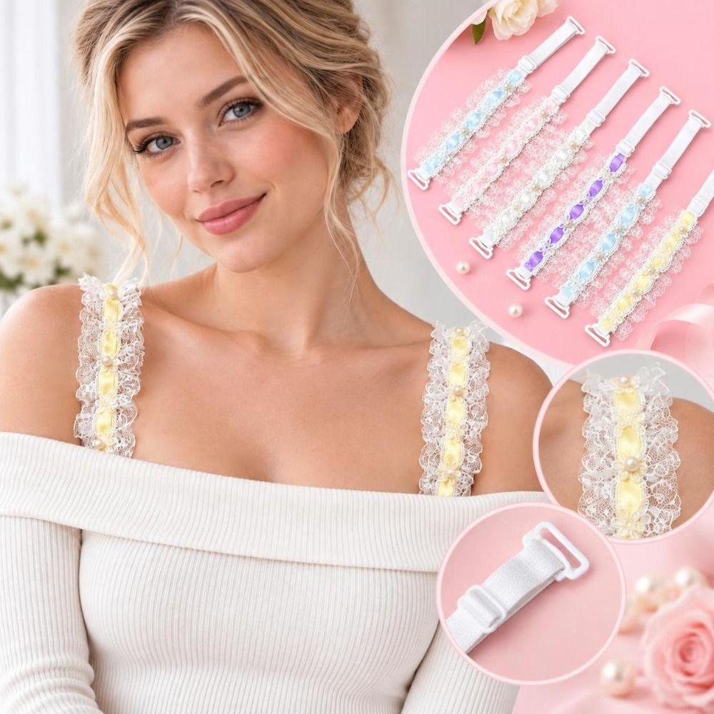 Sweet Flowers Lace Bra Straps Adjustable Elastic Bra Strap Lace Lingerie Strap Wedding Party
