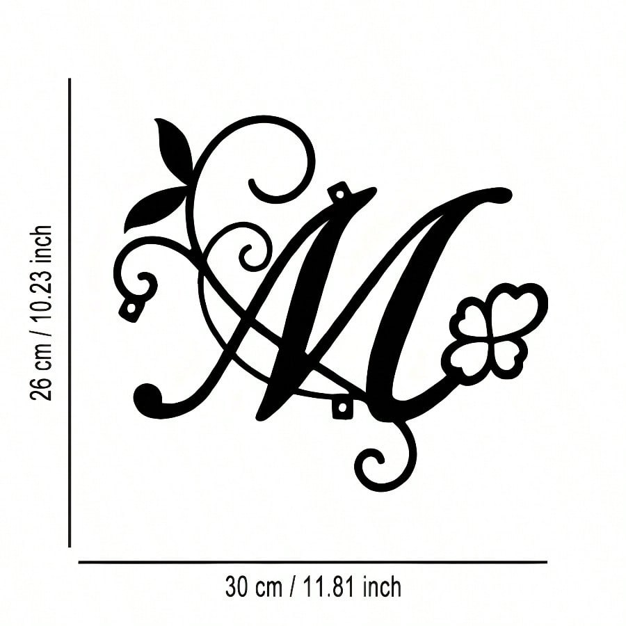 

Metal Wall Art Letter Decor Abstract Valentine Gift Home Elegant різнокольоровий