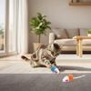 3-100 Pcs Interactive Cat Toy Dual Color Cloth Strip Mouse with Color Tail Fun Boredom Relief for Playful Interactions with Cats