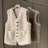 Autumn and winter new fur vest women's imitation fox wool lamb wool vest wearing a small fragrant wind fur coat