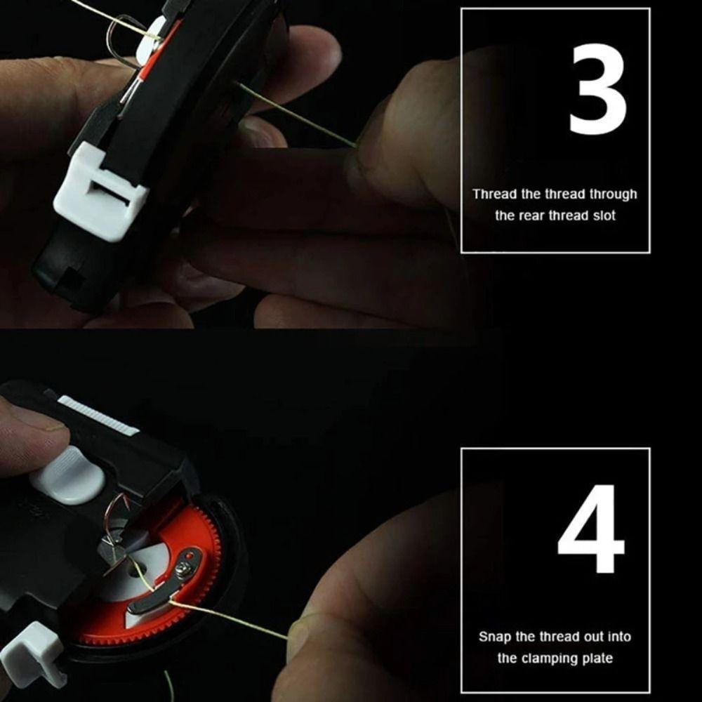 Collect Fishing Automatic Hook Tier Roll Tie Fast Fishing Hooks Tie Machine Portable Multi-functional Fast Tie Fishing Hooks