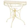 VidaXL Vintage Semi-circular Metal Side Table 72 X 36 X 74 Cm Golden