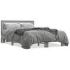 Bed Frame Gray Sonoma 120x200 cm Particleboard and Metal