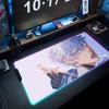 chongyun Mouse Pad RGB Gaming Mousepad Big LED Pad PC Desk Mat Luminous Mouse Pad Large Keyboard Mats Table Rug With Backlit