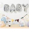16-Inch Silver English Alphabet Balloons