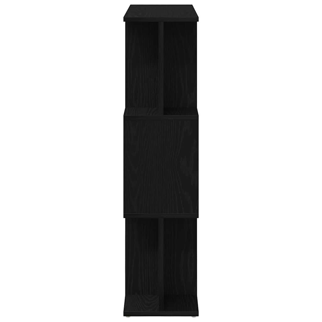 Bookshelf Black Oak Look 80 x 24 x 96 cm Engineered Wood