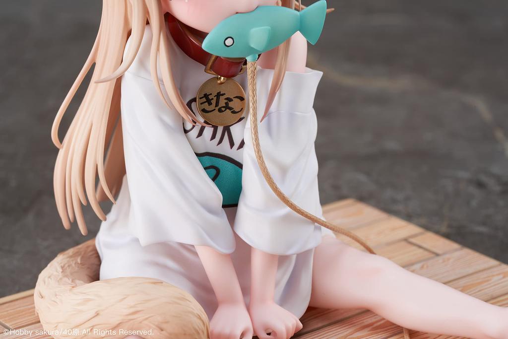 My Cat Is a Cute Girl Kinako Sitting Fish Complete Figure Limited Edition with Bonus Ver. 1/6