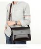 Genuine Leather Men's Horizontal Business Briefcase and Crossbody Shoulder Bag with Large Capacity