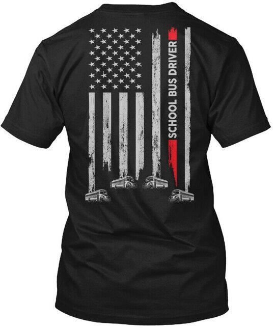 

Premium Proud School Bus Driver Tee TShirt Made in the USA Size S to 5XL Unisex T-Shirt M