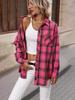 Women's 2025 Autumn Retro Plaid Long Sleeve Shirt – Versatile, Elegant Hong Kong Style Outerwear