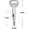 6PCS 57591 Ignition Keys Compatible with to-yota Forklift 57591-23330-71 | 575912333071 A62597 162597