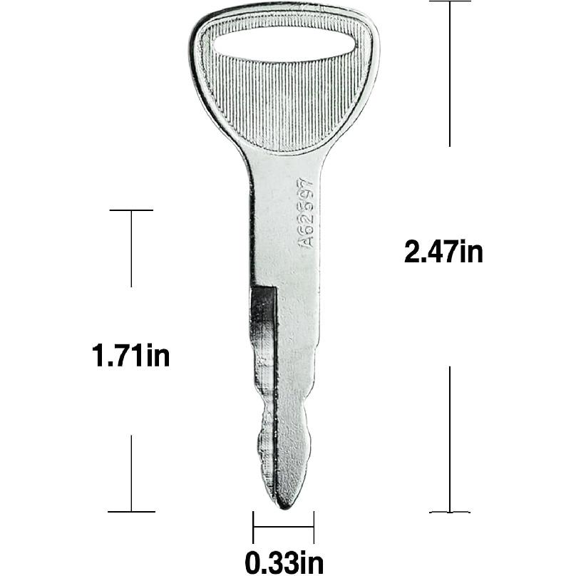 6PCS 57591 Ignition Keys Compatible with to-yota Forklift 57591-23330-71 | 575912333071 A62597 162597