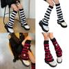 Star Striped Leg Warmers for Women-Lolita Boot Stockings 80s Party Legwarmers