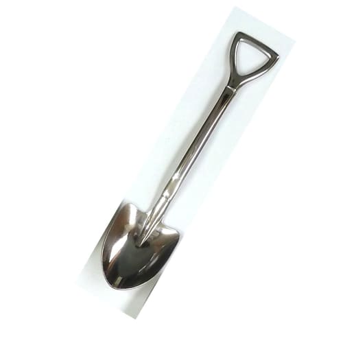 eve-mode The Country Story Scoop-Shaped Shovel Spoon, Large, Stainless Steel, Mirror Finish