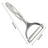 Multifunctional Peeler Zinc Alloy Wide Peeler Hole Design Pear Skin Peeler Kitchen Tools With Sawtooth And Blade Mouth Camping