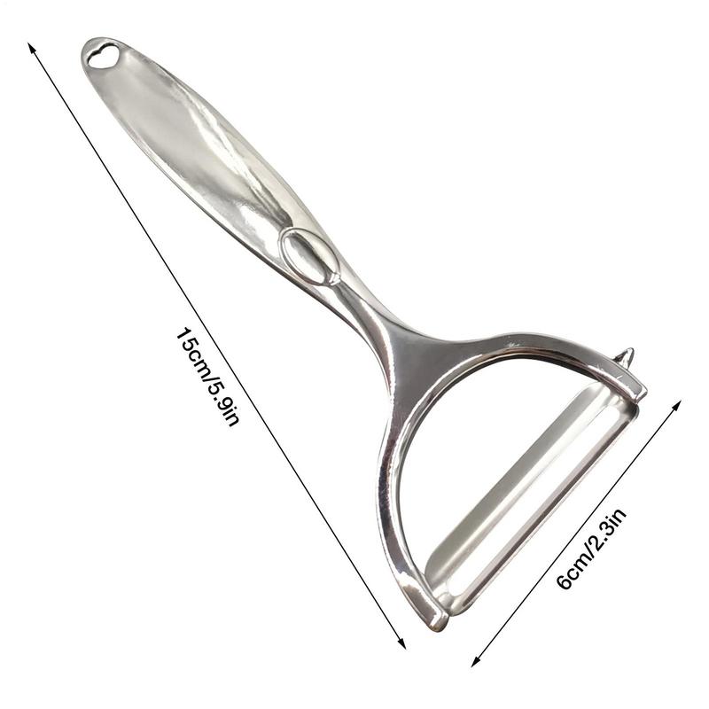 Multifunctional Peeler Zinc Alloy Wide Peeler Hole Design Pear Skin Peeler Kitchen Tools With Sawtooth And Blade Mouth Camping